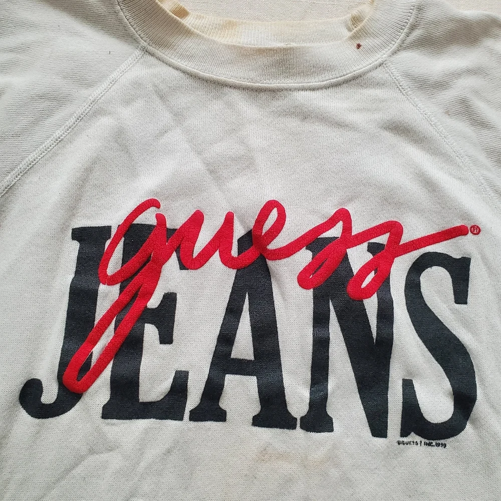 Vintage Guess Jeans spellout crewneck medium/large